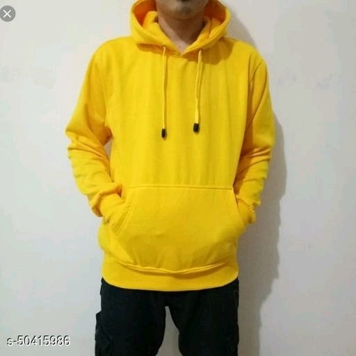 Sweater Hoodie Polos CowoCewe-Yellow