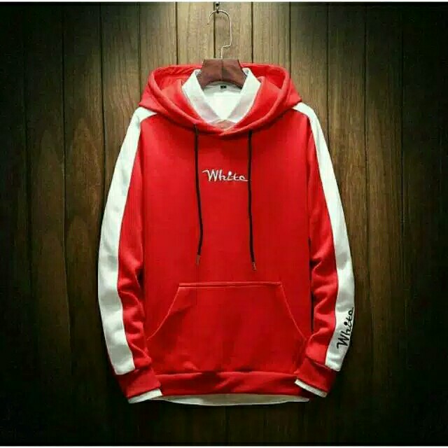 Sweater Hoodie White Tersedia 4 Warna 4