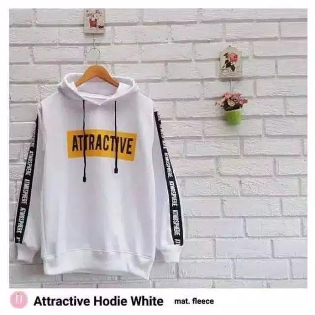 Sweater hodie ATTRACTIVE bahan babyterry fit L