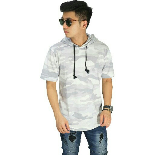 Sweatshirt Hoodie Camouflage Soft Grey