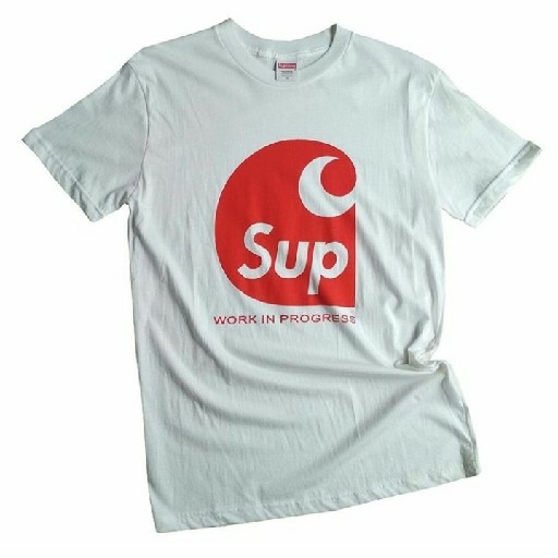 T Shirt Kaos Distro Skate Supreme X Carhartt 