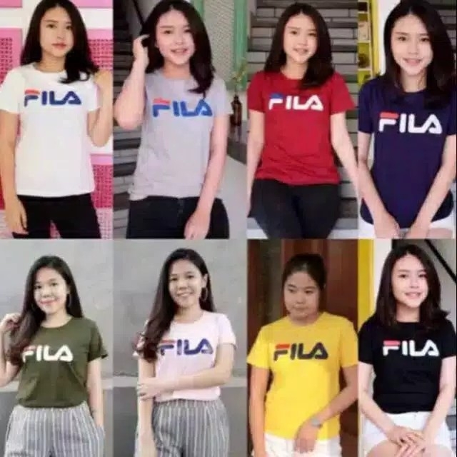 T-shirt cewekbaju wanitakaos filla fit L