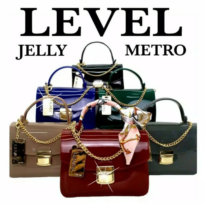 TAS JELLY METROPOLIS  GLOSSY tanpa syal