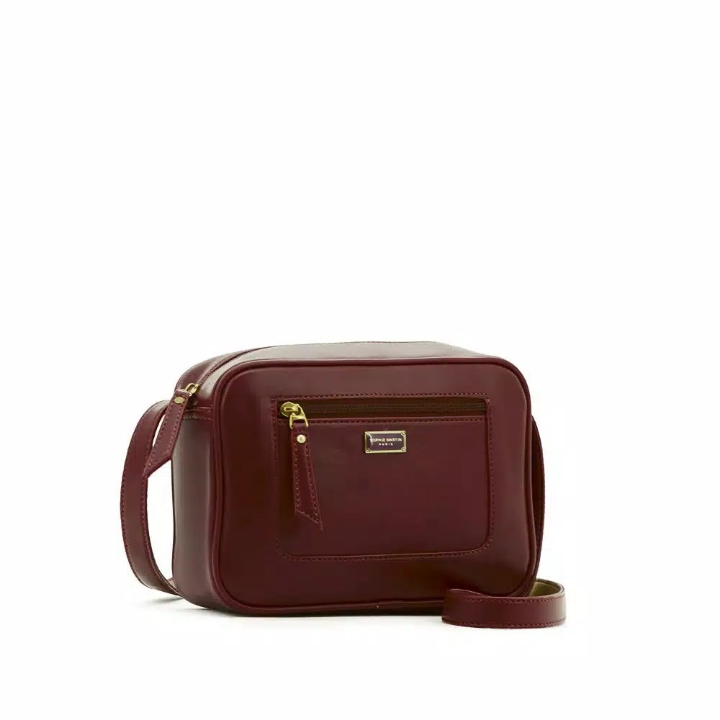 TAS SELEMPANG WANITA SOPHIE MARTIN CHESS T3701B7 MAROON KULIT PREMIUM 