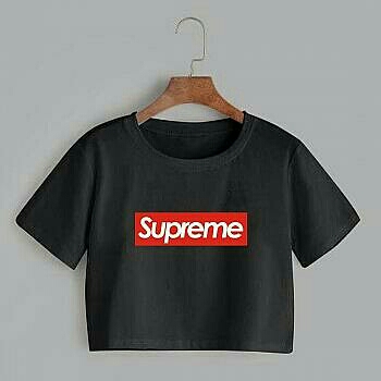 TEE CROP SUPREME HITAM 