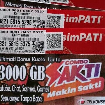 TELKOMSEL 7 gb unlimited 3000gb 2