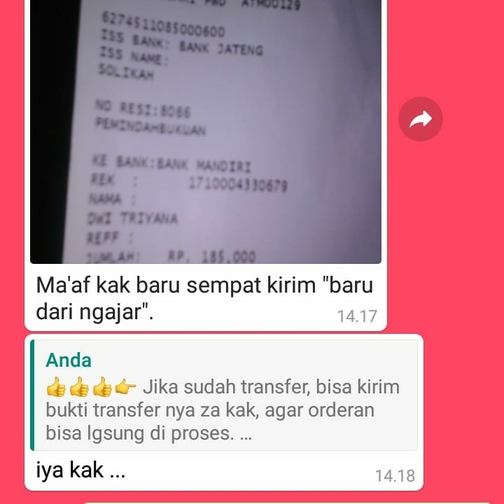 TESTIMONI ORDERAN