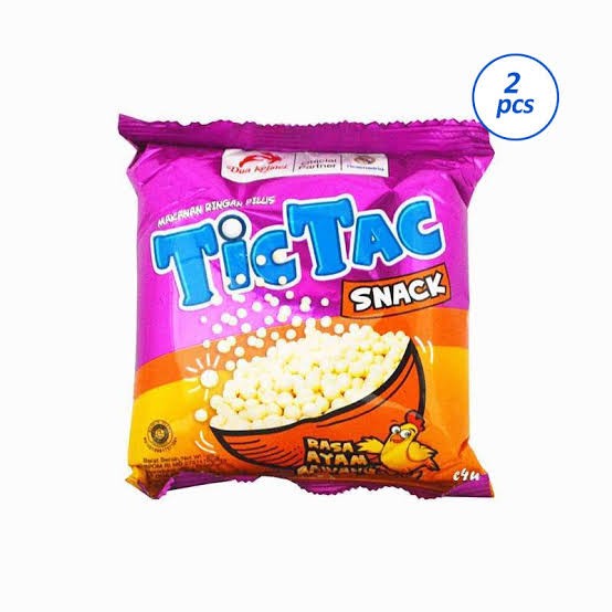 TIC TAC SNACK PILUS RASA AYAM BAWANG AL-FOIL 18 GR