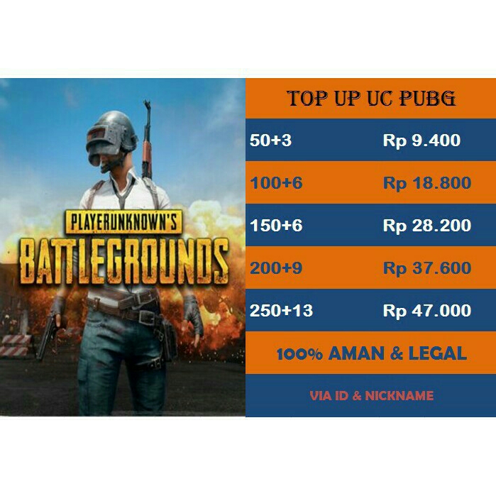 TOP UP MINI UC PUBG LEGAL TERMURAH