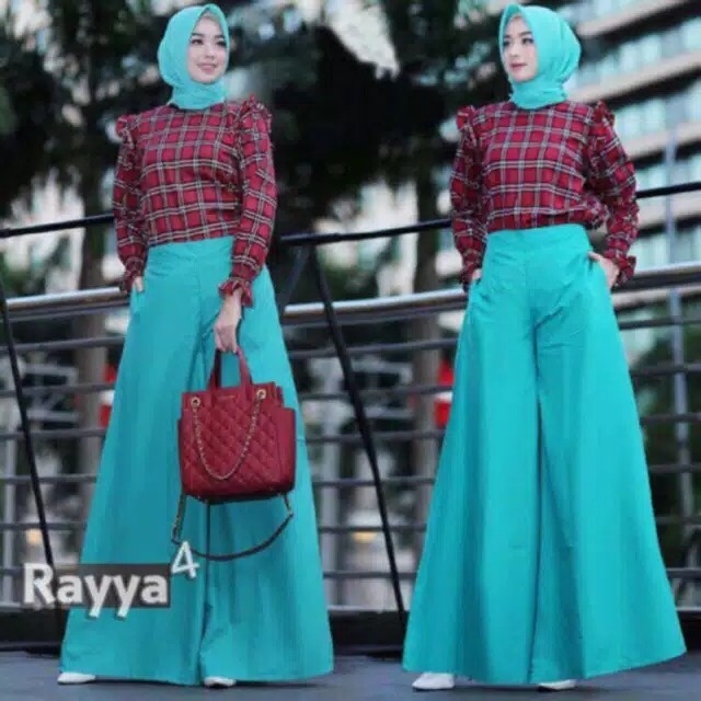 TOSCA - Setelan Kerja 3in1 Rayya4 Set Kulot