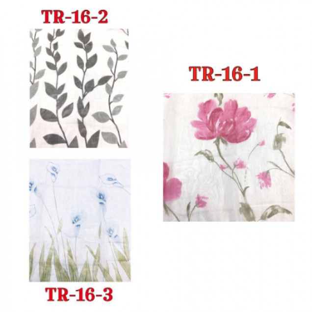 TR-16 Tirai transparan Bunga 2