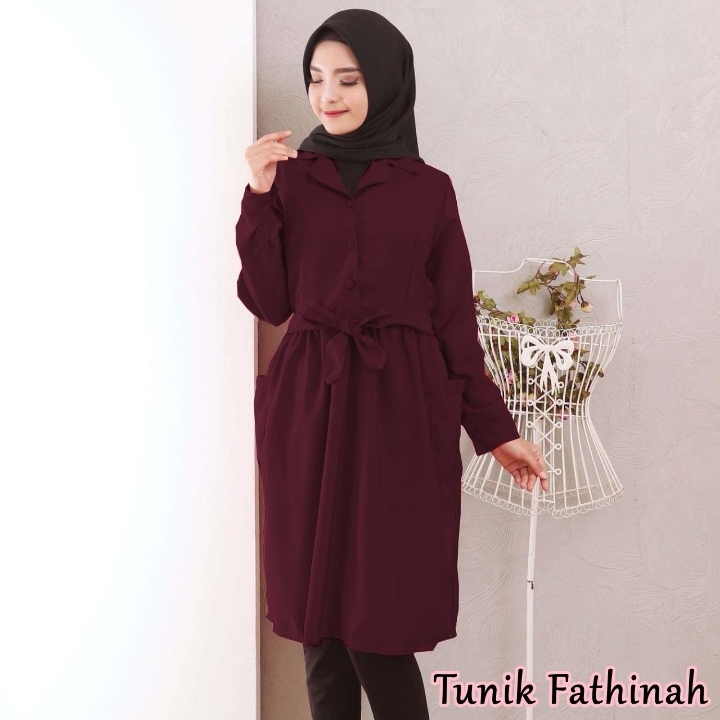 TUNIK FATHINAH MAROON