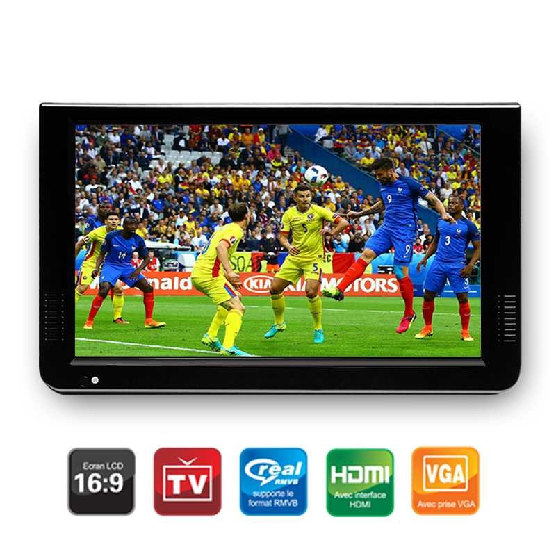 TV Portable ini berukuran 10 inch memiliki fitur lengkap antara lain