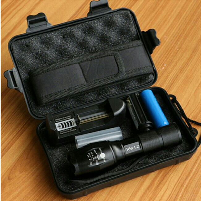 TaffLED Paket Tactical Flashlight Senter NB3OMFL4ABKL D15
