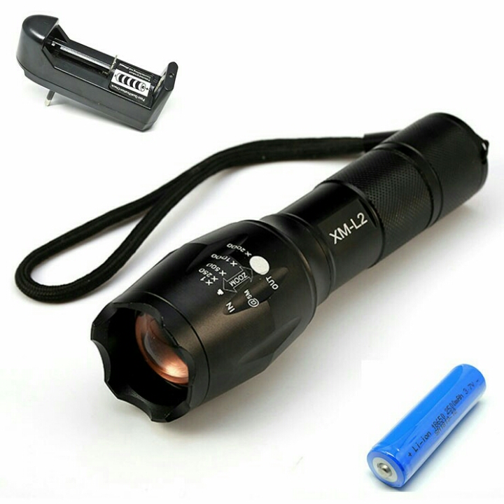 TaffLED Paket Tactical Flashlight Senter NB3OMFL4ABKL D15 2