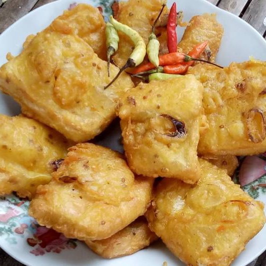 Tahu Goreng Tepung Tanpa Isi