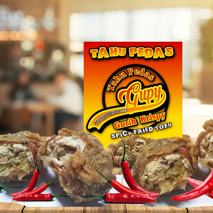 Tahu Pedas Gupy Gurih Krispy 2