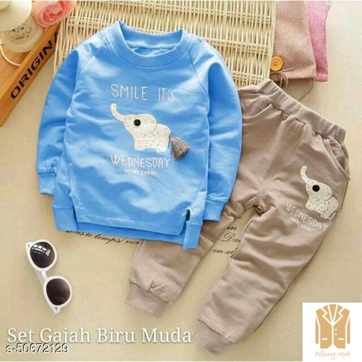 Tampan Menawan Set Atasan  BawahanBottom Bahan Cotton 2