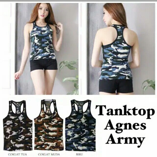 Tanktop Wanita Army