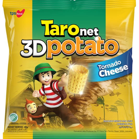 Camilan Taro 3D Potato Tornado Cheese Rasa Baru 4