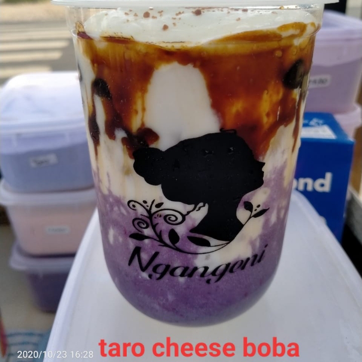 Taro Cheese Boba