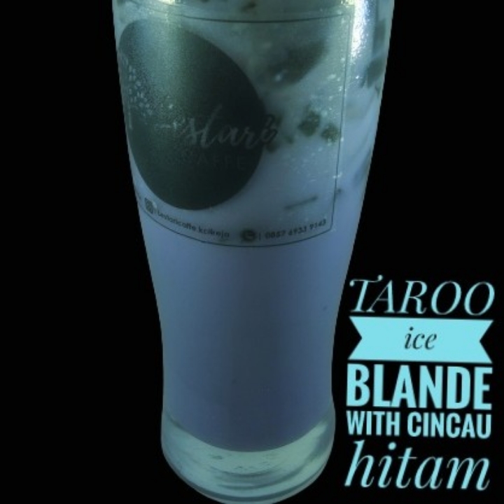 Taro Ice Blande With Cincau Hitam  2