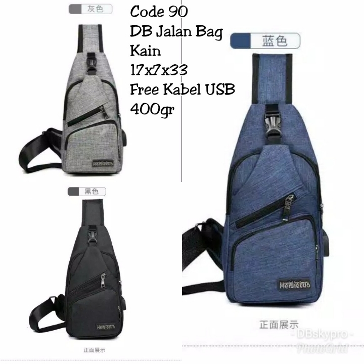 Tas Cowo Import Batam DB Jalan Bag