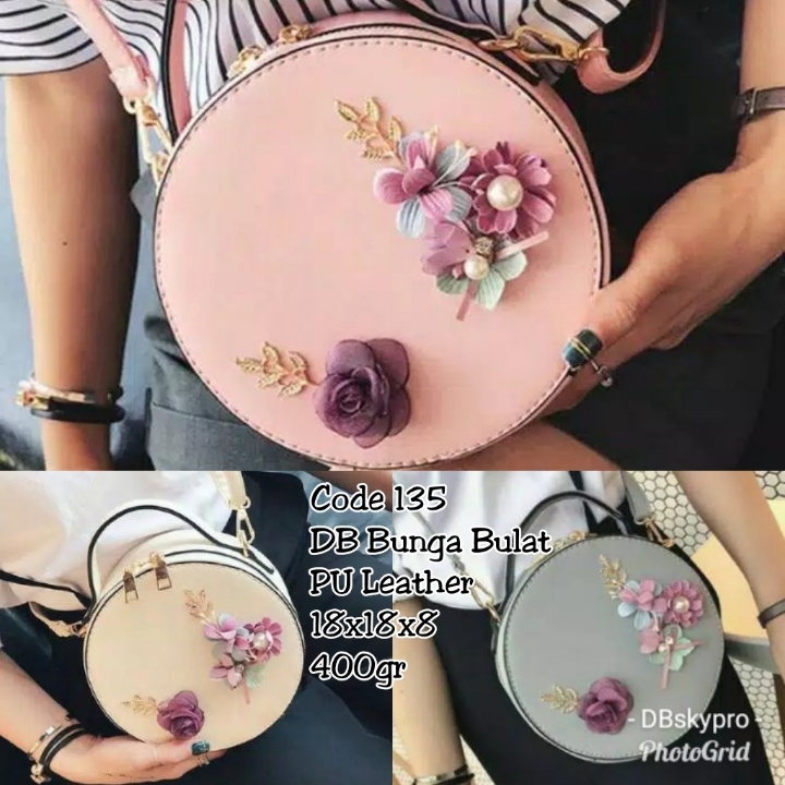 Tas Import Batam Bunga Bulat