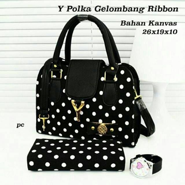 Tas Paket Yezzy Polkadot
