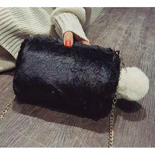 Tas Selempang Bludru 2