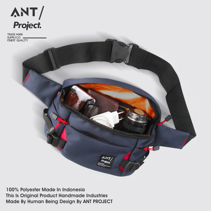 Tas Waistbag All Size Navi Ant Project