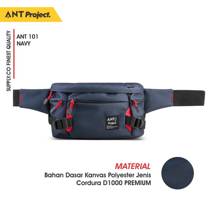 Tas Waistbag All Size Navi Ant Project 3