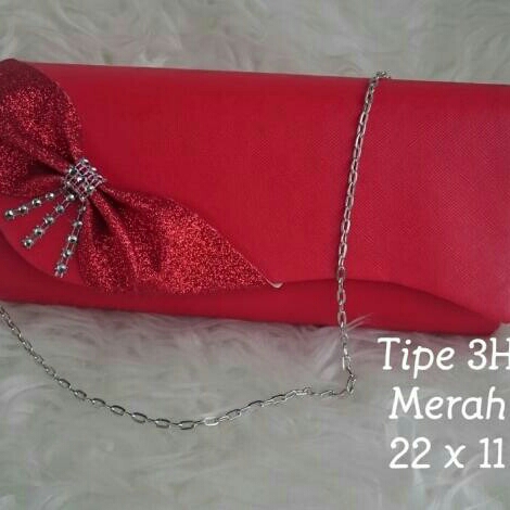 Tas pesta tipe 3H merah