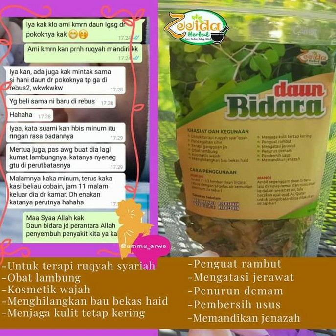 Teh Daun Bidara Ruqyah Zeeida 2