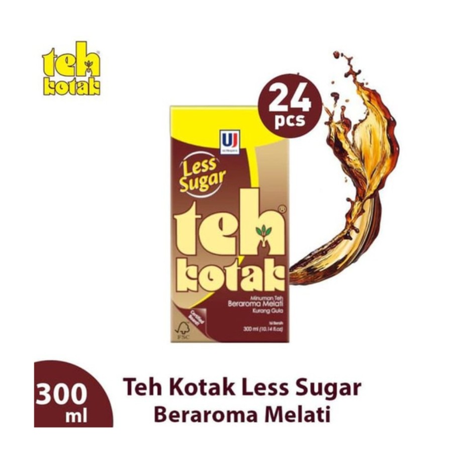 Teh Kotak Jasmine Less Sugar 300ml