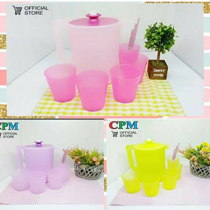 Teko Beranak Plus 4pcs Gelas