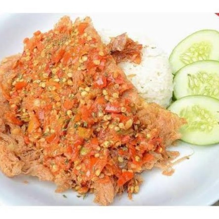 Telor Geprek Komplit