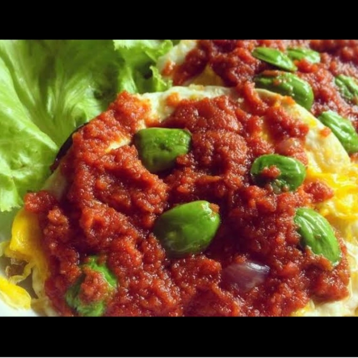 Telur Ceplok Sambal Pete 