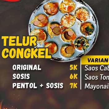 Telur Congkel pentol sosis