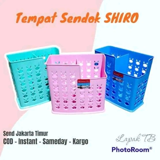 Tempat Sendok garpu Sekat Dua Shiro Alexish Ale-141