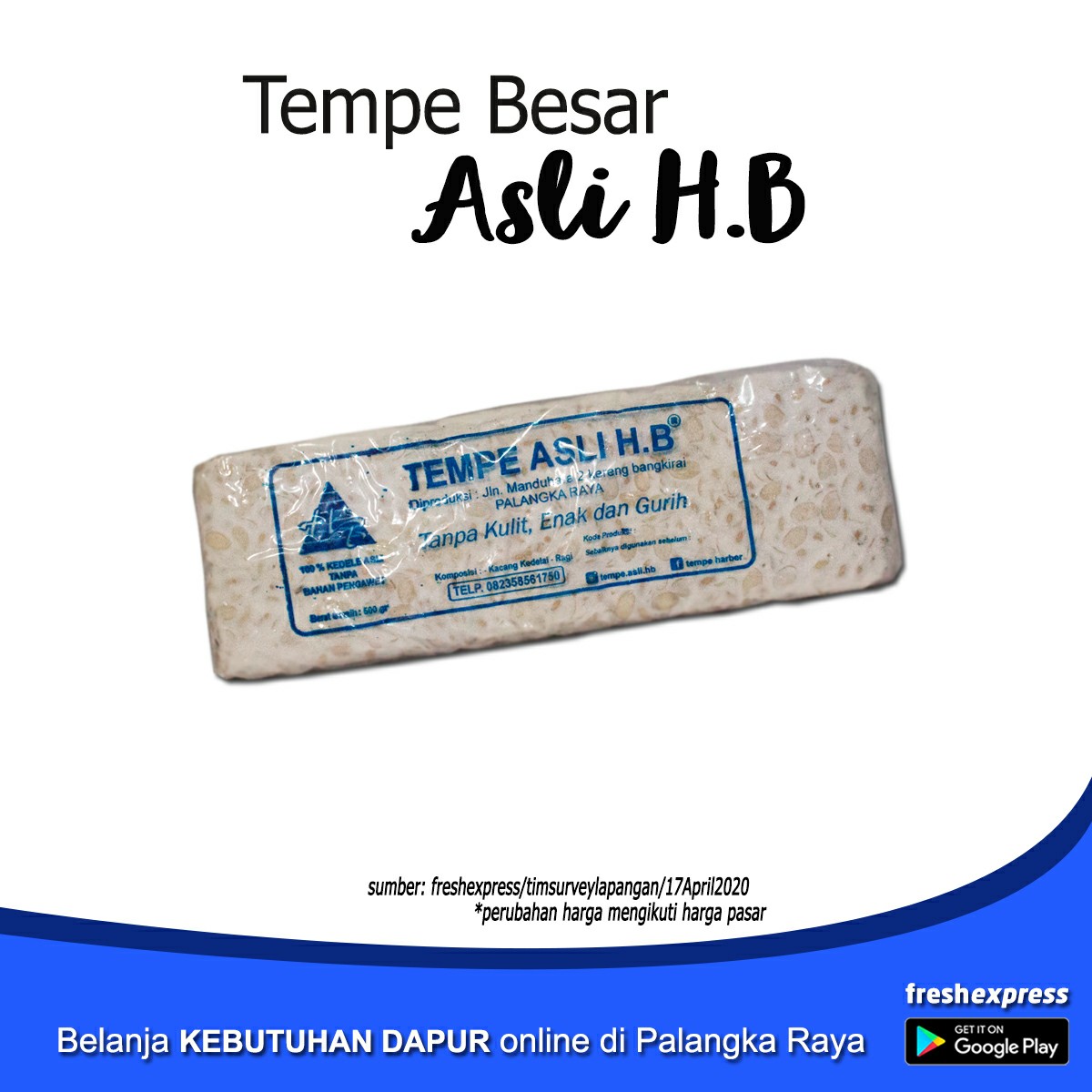 Tempe Label HB Ukuran Besar