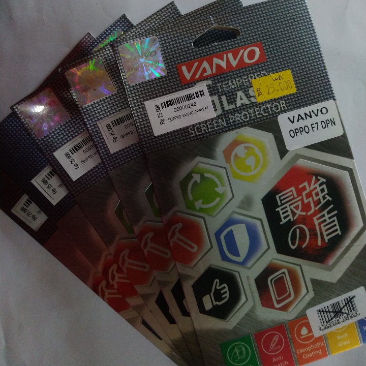 Tempered Glass Vanvo Oppo F7