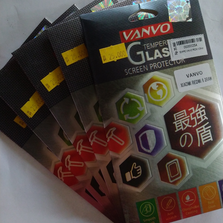 Tempered Glass Vanvo Redmi 5 2ram