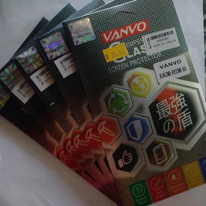 Tempered Glass Vanvo Redmi 6A