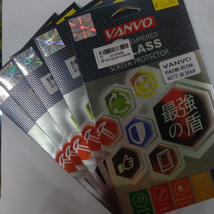 Tempered Glass Vanvo Redmi Note 4X 3ram