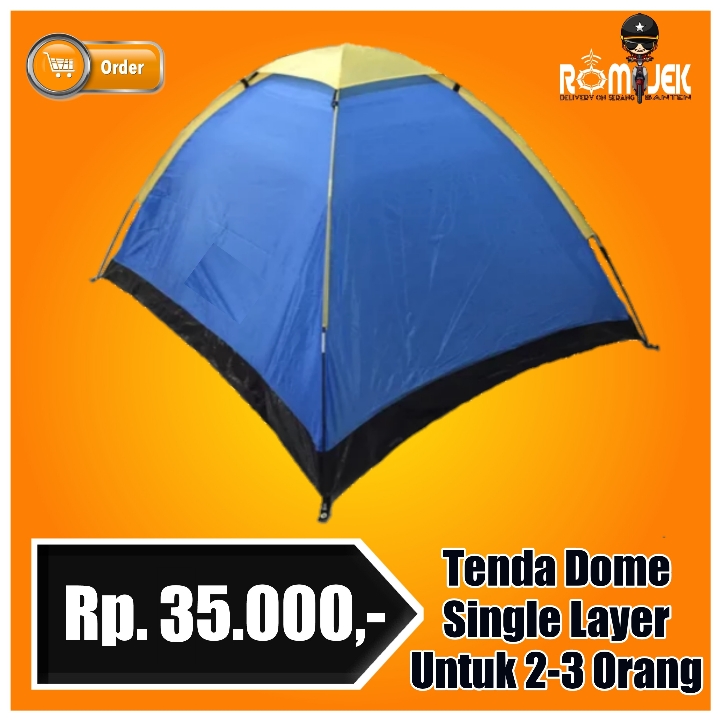 Tenda Dome Single Layer 205x140x105 Cm