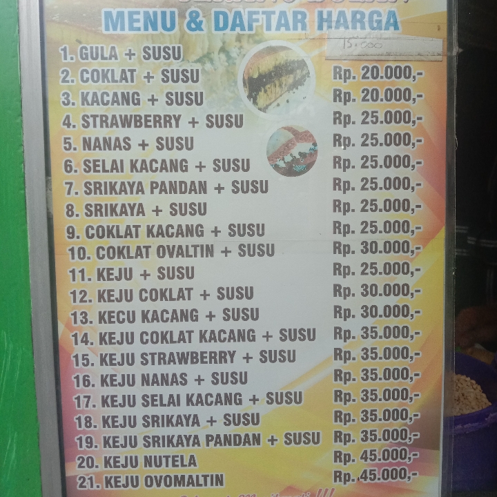 Terang Bulan Keju Coklat Dan Susu