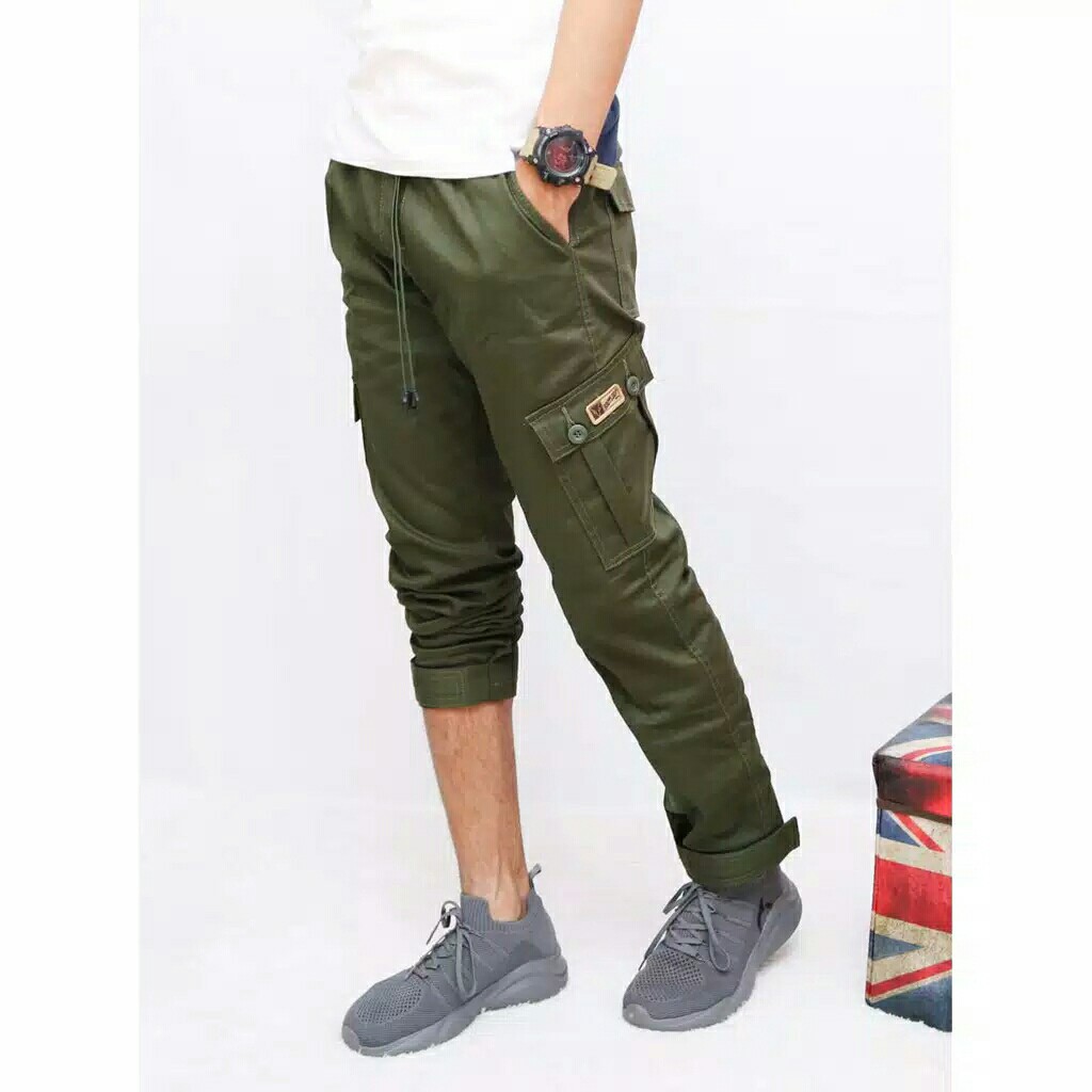 Terlaris Celana Cargo Jogger Panjang Pria Premium 3