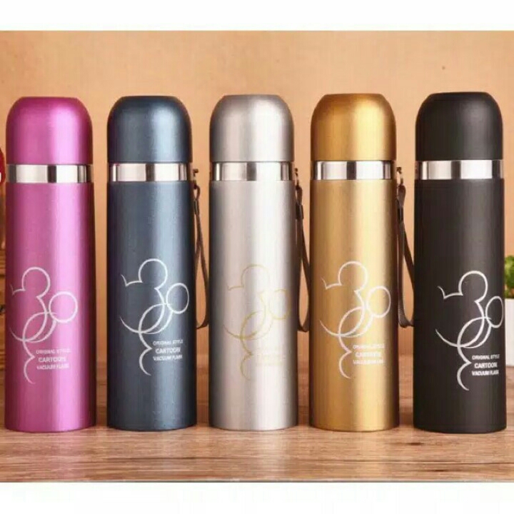 Termos Mickey Mouse Stainless Steel Tahan Panas Dingin  Thermos Botol