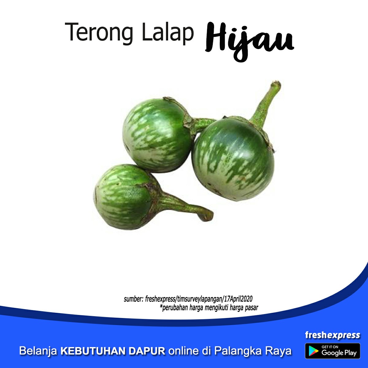 Terong Lalap Hijau - 1Kg